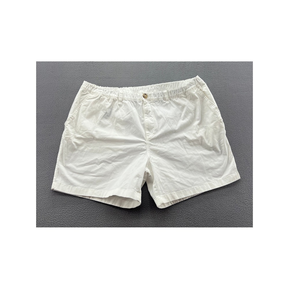 Chubbies Shorts Men's XXL White The Vannas 5.5" Inseam Originals Stretch Twill